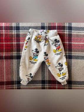 Disney Mickey Mouse Print Kids Sweatpants Joggers 100% Cotton